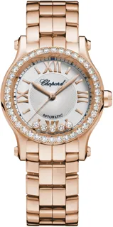 Chopard Happy Sport 274893-5014 Rose gold Silver