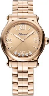 Chopard Happy Sport 275378-5008 Rose gold Pink