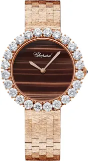 Chopard L'Heure du Diamant 10A419-5623 35.75mm Rose gold Brown