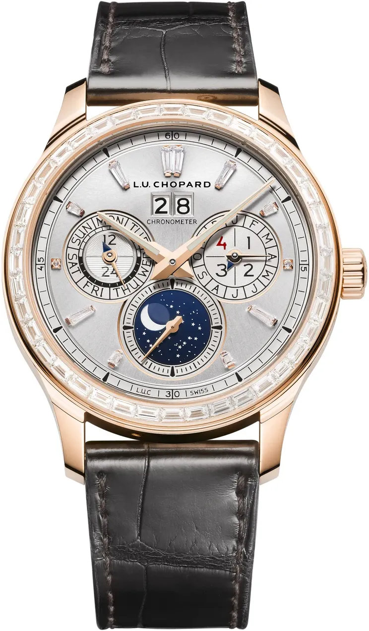 Chopard Lunar One 171927-5001 43mm Rose gold and 18k rose gold Silver