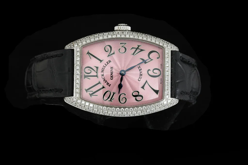 Franck Muller Curvex 7502 QZ D White gold and Diamond 3