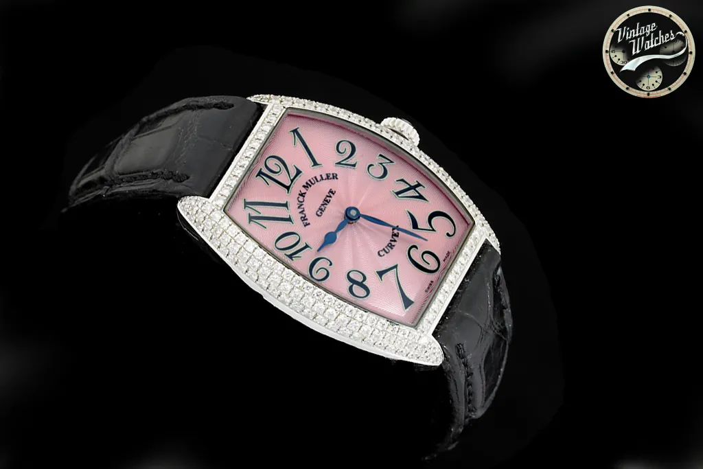 Franck Muller Curvex 7502 QZ D White gold and Diamond 5