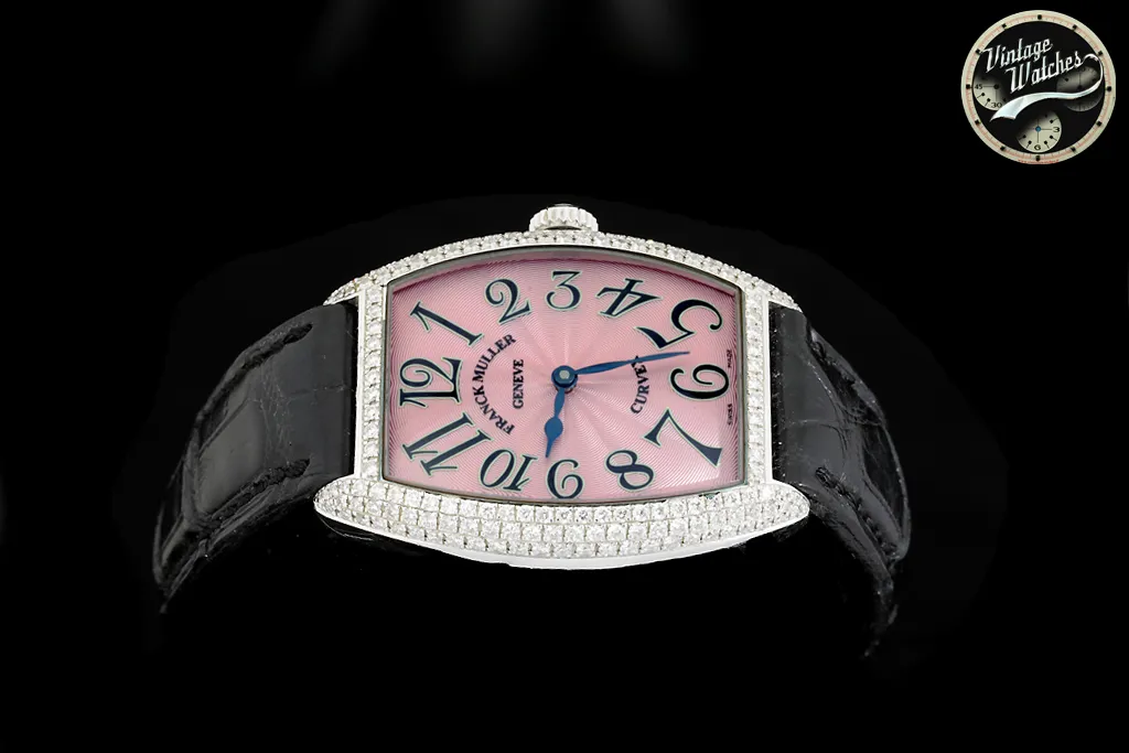 Franck Muller Curvex 7502 QZ D White gold and Diamond 6