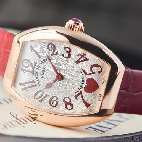 Franck Muller Heart 5002SQZ 31mm Rose gold Silver