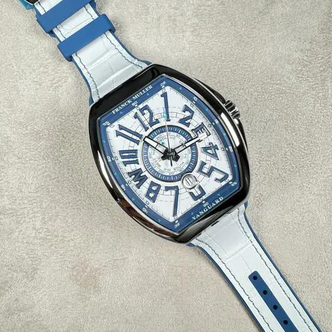 Franck Muller Vanguard V 45 SC DT YT MAR AC AC 45mm Stainless steel Blue