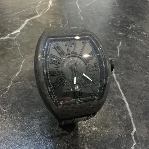 Franck Muller Vanguard V45 SC DT   NR (VE) (CB) 44mm Carbon fiber Black