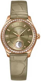 Glashütte Serenade 1-35-14-05-15-04 Rose gold Green