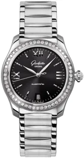 Glashütte Lady Serenade 1-39-22-20-22-34 36mm Stainless steel Black