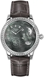 Glashütte PanoMatic Luna 1-90-12-02-12-02 Stainless steel Black