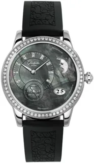 Glashütte PanoMatic Luna 1-90-12-02-12-04 Stainless steel Black