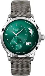 Glashütte PanoMaticLunar 1-90-02-13-32-66 Stainless steel Green