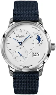 Glashütte PanoMaticLunar 1-90-02-42-32-64 Stainless steel Silver