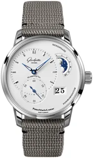 Glashütte PanoMaticLunar 1-90-02-42-32-66 Stainless steel White