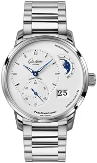 Glashütte PanoMaticLunar 1-90-02-42-32-71 Stainless steel White