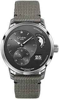 Glashütte PanoMaticLunar 1-90-02-43-32-66 Stainless steel Black