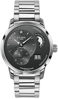 Glashütte PanoMaticLunar 1-90-02-43-32-71 Stainless steel Black