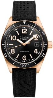 Glashütte SeaQ 1-39-11-17-91-33 18k rose gold Black