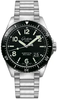 Glashütte SeaQ Panorama Date 1-36-13-01-80-70 Stainless steel Black