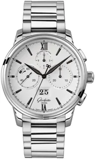 Glashütte Senator Chronograph Panorama Date 1-37-01-05-02-71 Stainless steel Silver