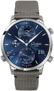 Glashütte Senator Cosmopolite 1-89-02-05-02-66 Stainless steel Blue