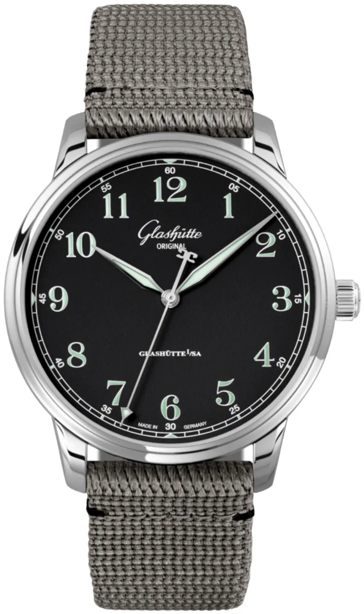 Glashütte Senator Excellence 1-36-01-03-02-66 40mm Stainless steel Black