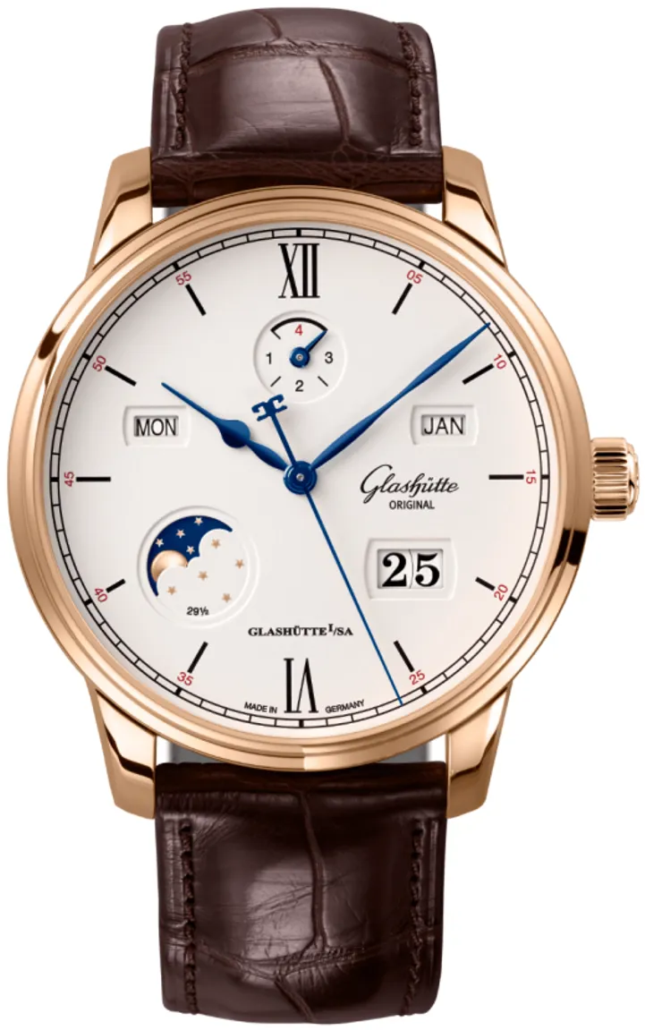 Glashütte Senator Excellence 1-36-02-02-05-61 42mm Rose gold and 18k rose gold Silver