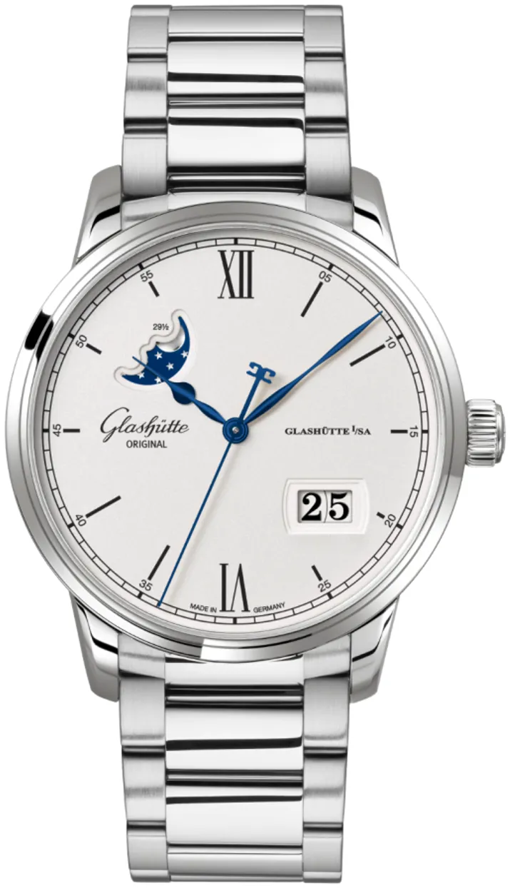 Glashütte Senator Excellence 1-36-04-01-02-71 40mm Stainless steel Silver