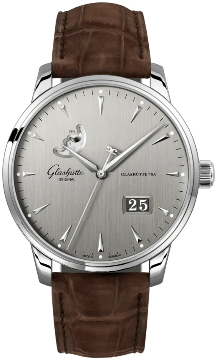 Glashütte Senator Excellence 1-36-04-03-02-31 42mm Stainless steel Silver