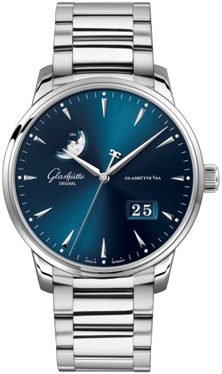 Glashütte Senator Excellence 1-36-04-04-02-71 42mm Stainless steel Blue