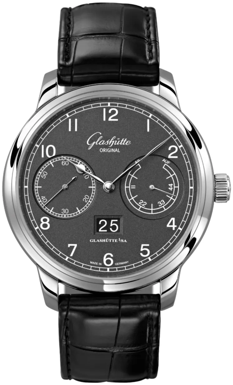 Glashütte Senator Observer 100-14-02-02-04 44mm Stainless steel Gray