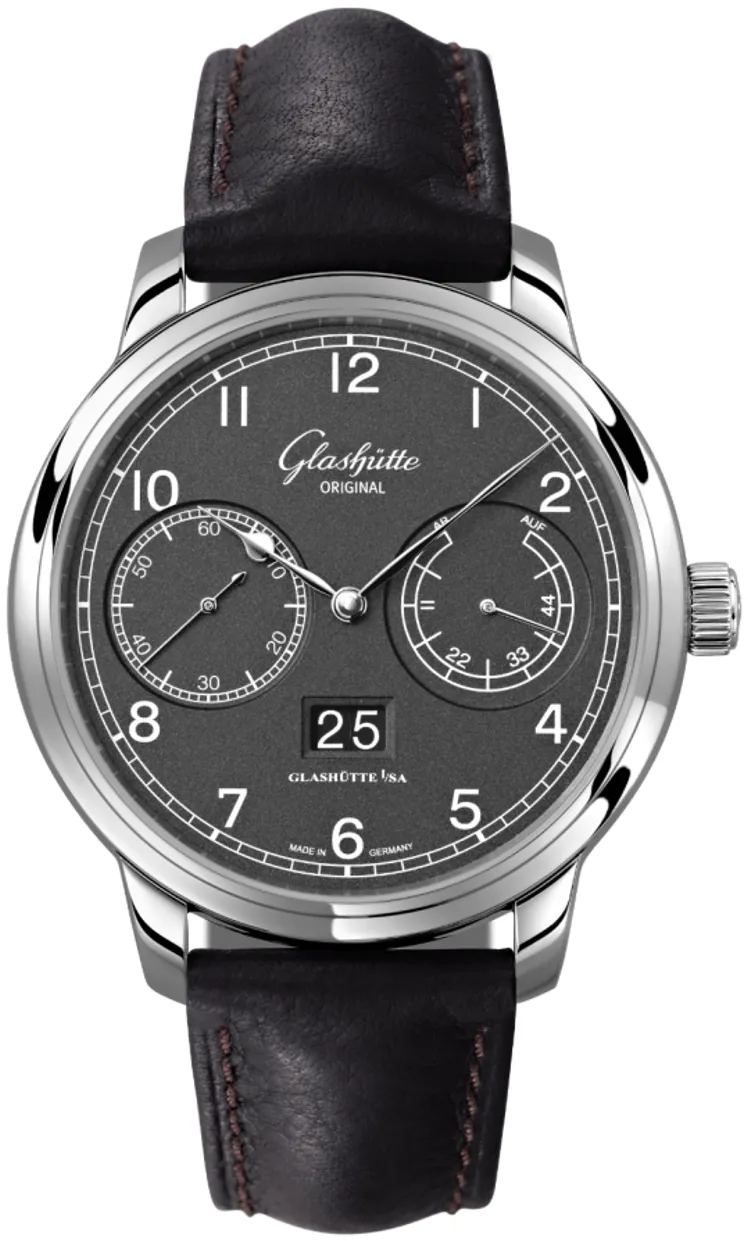 Glashütte Senator Observer 100-14-02-02-05 44mm Stainless steel Gray