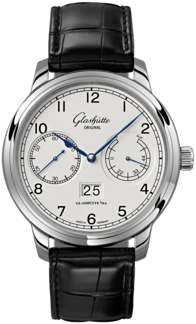 Glashütte Senator Observer 100-14-05-02-04 44mm Stainless steel Silver