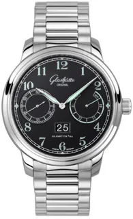 Glashütte Senator Observer 100-14-07-02-70 Stainless steel Black