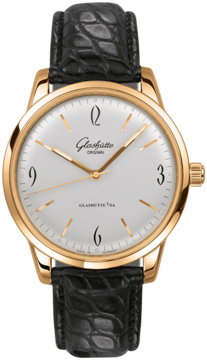 Glashütte Sixties 1-39-52-01-01-04 39mm Rose gold and 18k rose gold Silver