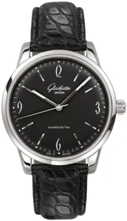 Glashütte Sixties 1-39-52-04-02-04 39mm Stainless steel Black