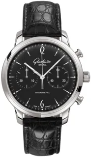 Glashütte Sixties Chronograph 1-39-34-02-22-04 42mm Stainless steel Black