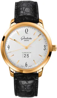 Glashütte Sixties Panorama Date 2-39-47-01-01-04 42mm 18k rose gold Silver