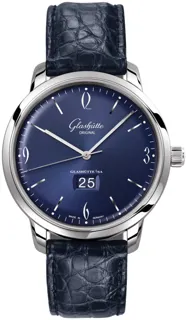 Glashütte Sixties Panorama Date 2-39-47-06-02-04 42mm Stainless steel Blue