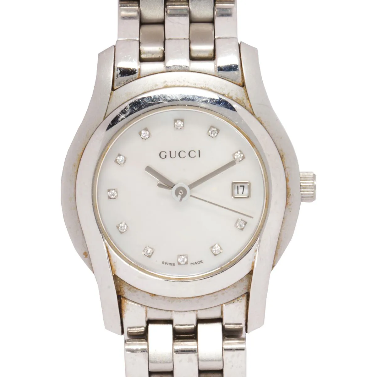 Gucci 5500L 27mm Stainless steel White