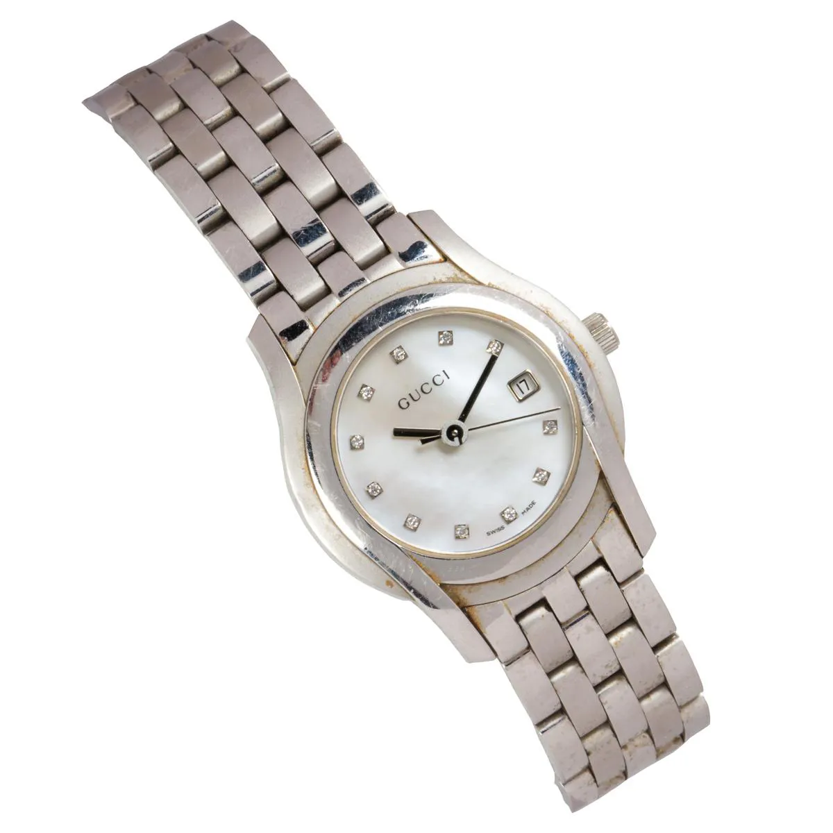 Gucci 5500L 27mm Stainless steel White 1