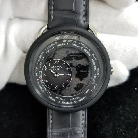 Hermès Arceau AR10.741.330 41mm Platinum Black 13