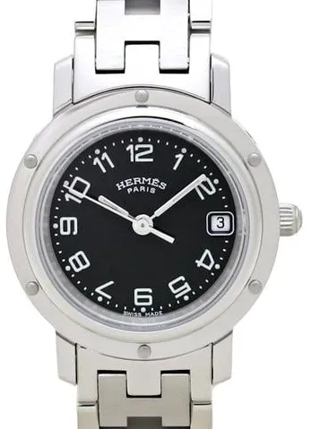 Hermès Clipper CL4.210.330/3758 24mm Stainless Black