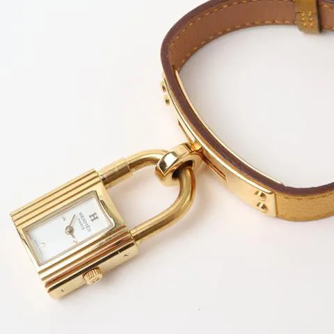 Hermès Kelly KE1.201 20mm Yellow gold and Stainless steel White 1