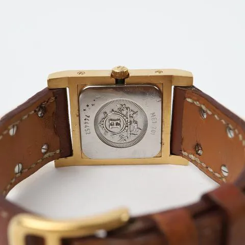 Hermès Médor ME1.201 23mm Yellow gold and Stainless steel White 5