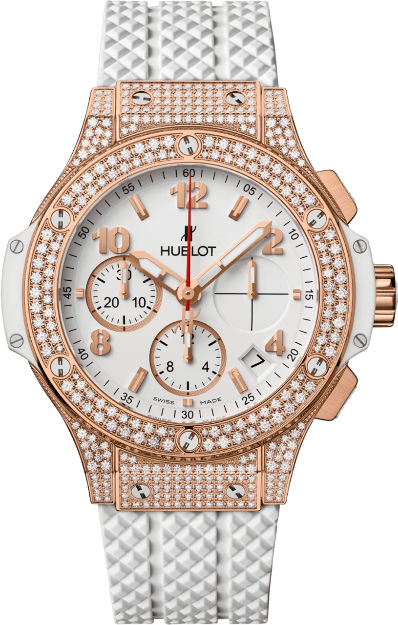 Hublot Big Bang 341.PE.230.RW.174 41mm Rose gold and Diamond and 18k rose gold White