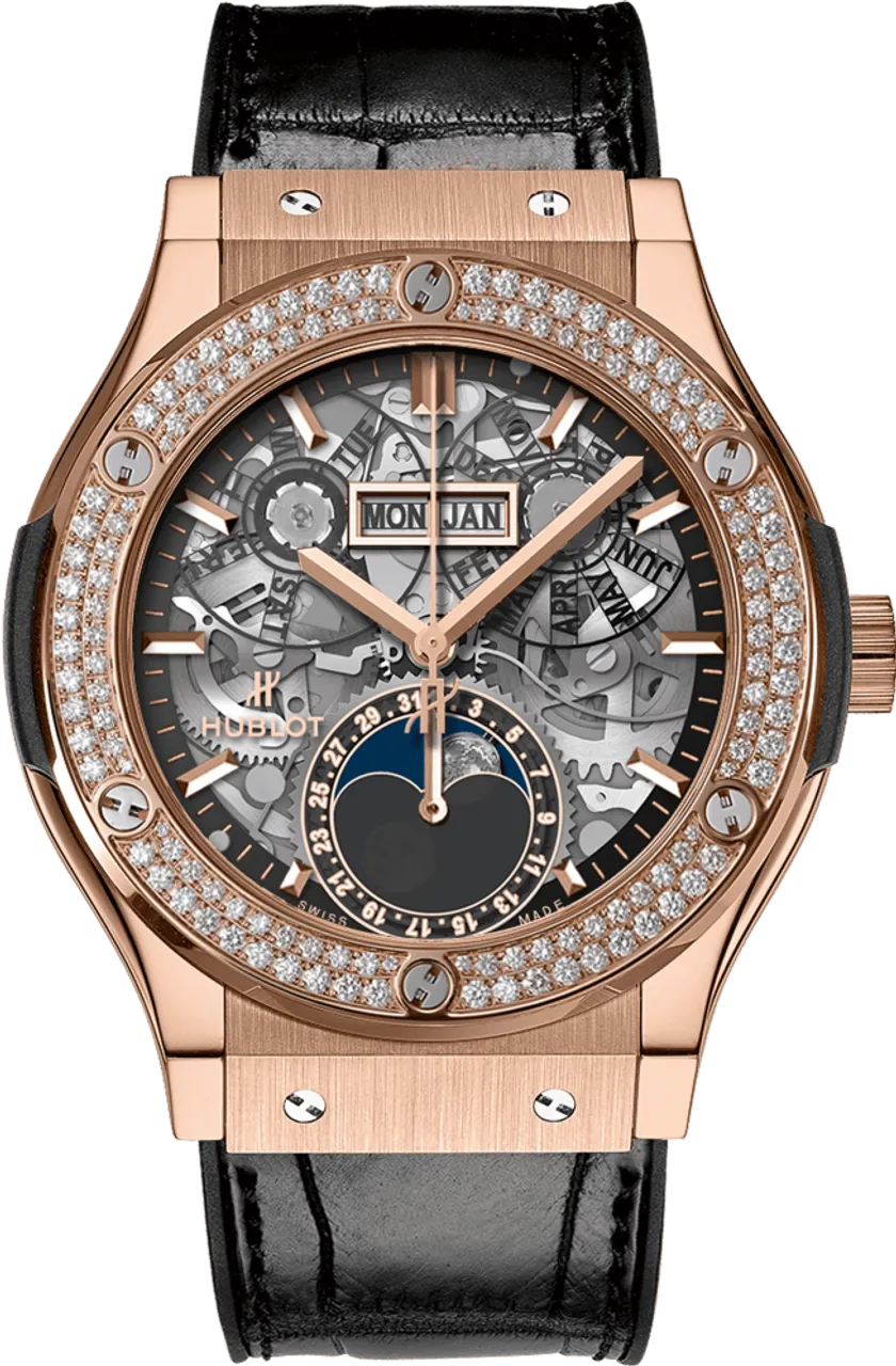 Hublot Classic 547.OX.0180.LR.1104 42mm Yellow gold