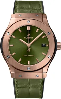 Hublot Classic Fusion 45, 42, 38, 33  511.OX.8980.LR Yellow gold Green