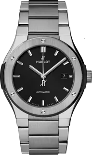 Hublot Classic Fusion 45, 42, 38, 33  548.NX.1170.NX Titanium Black