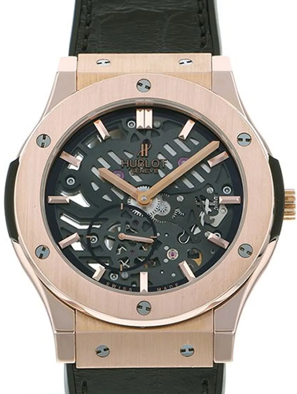 Hublot Classic Fusion 515.OX.0180.LR 45mm Rose gold and 18k rose gold Skeletonized