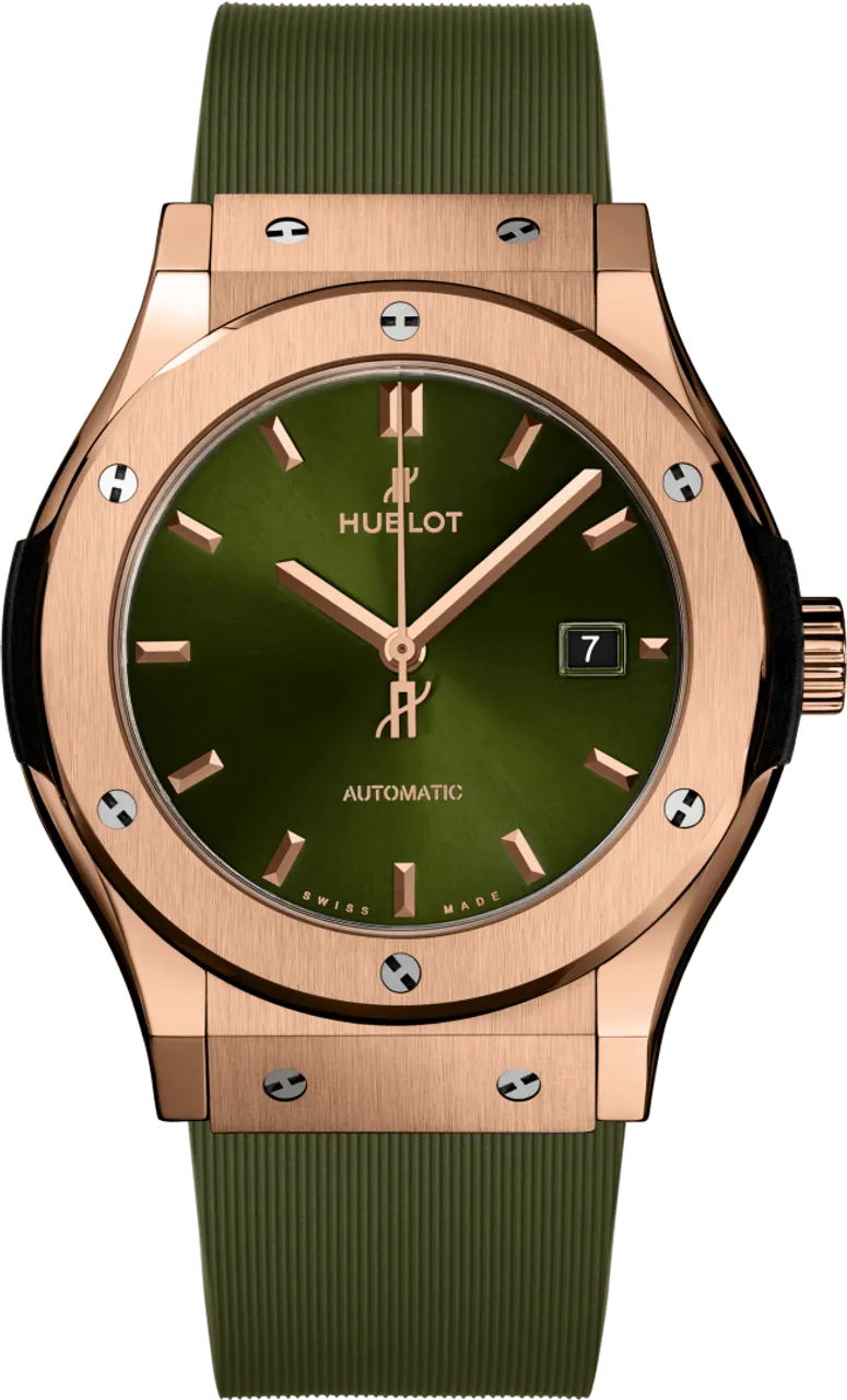 Hublot Classic Fusion 542.OX.8980.RX 42mm Yellow gold Green